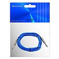Omnitronic Cable 6,3 plug to 6,3 plug 3,0m blue 2/4