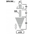 Monacor SPS-30/SC, zestawy kolców głośnikowych (4 szt.) 2/2