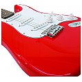 Dimavery ST-203 E-Guitar, Czerwona gitara elektryczna 3/3