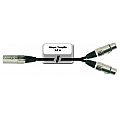 Omnitronic Cable AC-18 XLR(m)/2x XLR(f), 1.5m 4/4