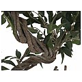 EUROPALMS Fikus z pniem spiralnym wielokrotny, sztuczna roślina, zielony, 130 cm 2/3