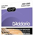 D'Addario EXPPBB190GS Phosphor Bronze Coated Struny do basu akustycznego, Taylor GS Mini Scale, 37-90 4/4