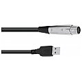 Omnitronic Interface cable USB/XLR(F) 3m black 2/2