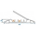 Eurolite Cable crossover 5 channels 800mm x 450mm 5/5
