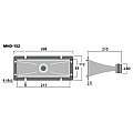 Monacor MHD-152, głośnik tubowy średnio-wysokotonowy pa 2/2