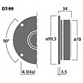 Monacor DT-99, kopułkowy głośnik wysokotonowy hifi 2/2