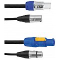 EUROLITE Combi kabel DMX P-Con/3pin XLR 1,5m 2/5