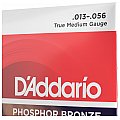 D'Addario EJ24 Phosphor Bronze Struny do gitary akustycznej, True Medium, 13-56 4/4