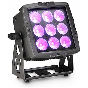 Cameo Light FLAT PRO FLOOD 600 IP65 - Outdoor Flood Light with 9x12W RGBWA+UV 6-In-1 LEDs, naświetlacz LED IP65 1/5