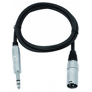 Omnitronic Cable XK-09 XLR-male/ 6,3 plug stere 0,9m 1/4