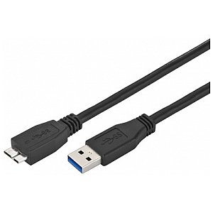 Monacor USB-302MICRO, kable połączeniowe usb 3.0 1/1