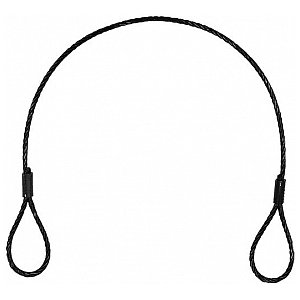 Eurolite Steel rope 400x3mm, black without q.link 1/1