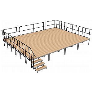 2m ERGOtrend IN 8x6 - Stage Platform Set Indoor 8 x 6 m, podest sceniczny 1/1