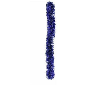 Europalms Tinsel metallic, blue, 7,5x200cm, Ozdoba choinkowa, girlanda 1/1