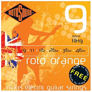 Rotosound Struny gitarowe Roto (owijka niklowa) RH9 1/1