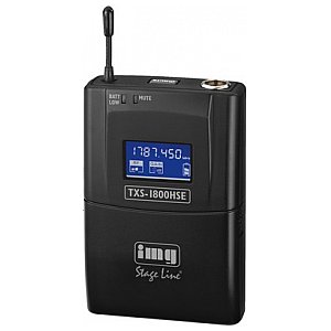 IMG Stage Line TXS-1800HSE, wieloczęstotliwościowy nadajnik kieszonkowy 1/1