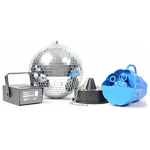 BeamZ Disco Set IV LED/bubble/strobe/ball kula lustrzana z akcesoriami 1/1