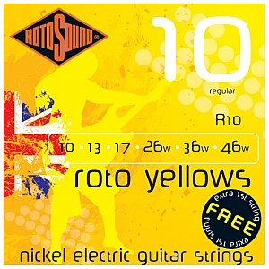 Rotosound Struny gitarowe Roto (owijka niklowa) R10 1/1