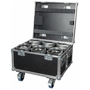 Showtec Zestaw 6x EventSpot 1600 Q4 Aluminium + Case + ładowarka 1/6