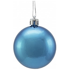 EUROPALMS Deco Ball Dekoracyjne kule, bombki 6cm, blue, metallic 6szt 1/1