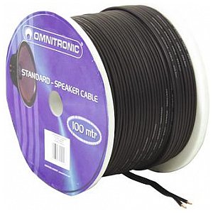 Omnitronic Speaker cable black 2x2.5 mm² /100m kabel głośnikowy 1/2