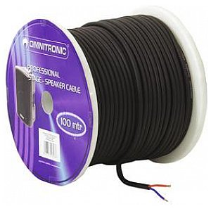 Omnitronic Speaker cable durable 2x1.5mm² black/100m kabel głośnikowy 1/2