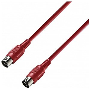 Adam Hall 3 Star kabel MIDI 1,5 m czerwony 1/2