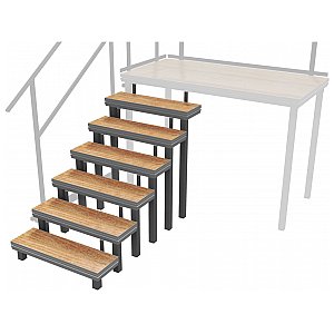 2m SPZP 019 - Modular Platform Stairs (up to 1.4 m height of stage platform), schody do podestów scenicznych 1/1