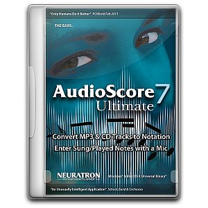 Sibelius AUDIOSCORE 7 Oprogramowanie do transkrypcji zapisów nutowych z plików audio CD i MP3 1/5