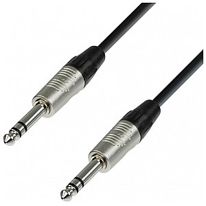 Adam Hall Cables 4 Star Series - Microphone Cable REAN 6.3 mm Jack stereo / 6.3 mm Jack stereo 0.3 m przewód mikrofonowy 1/2