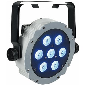 Płaska lampa sceniczna PAR LED Showtec Compact Par 7 Tri szara 1/10