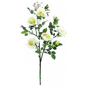 Europalms Rosebranch, white, 90cm, Sztuczny kwiat 1/2