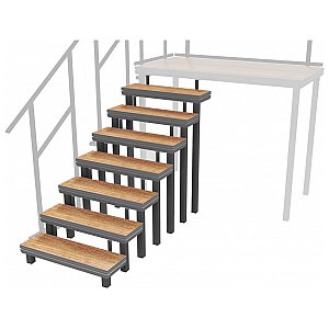 2m SPZP 020 - Modular Platform Stairs (up to 1.6 m height of stage platform), schody do podestów scenicznych 1/1