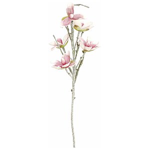 EUROPALMS Kwiat magnolii (EVA), sztuczny, biały róż 1/5