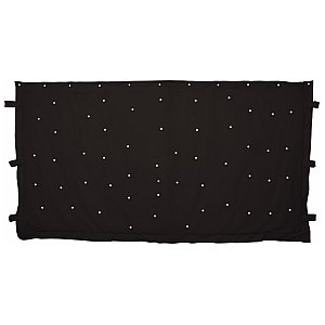 QTX 3 x 2m Black Star cloth with 96 White LEDs, kurtyna LED 1/4