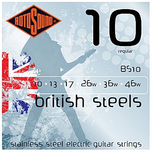 Rotosound Struny gitarowe British Steels (stalowe) BS10 1/1