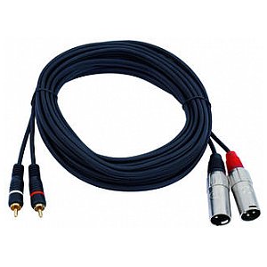 Omnitronic Cable XC2-60<2xXLR male/2xRCA 6m 1/3
