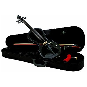 Dimavery E-Violin 4/4 with bow, black, skrzypce 1/3