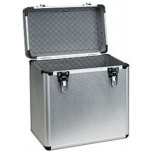 Citronic 12" vinyl flight case, aluminium deluxe, holds 50 x 12" 1/1