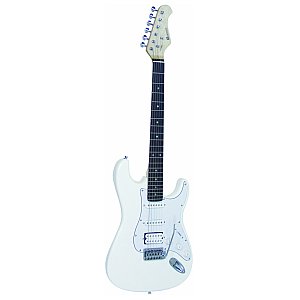 Dimavery ST-312 E-Guitar, biała, gitara elektryczna typu Stratocaster 1/2