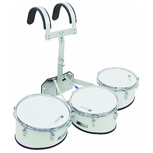 Dimavery MT-330 Marching Drum Set, white, zestaw bębnów marszowych 1/1