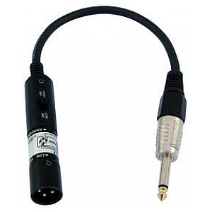Omnitronic Cable AC-03 XLR(m)/Jack plug mono, 30cm 1/4