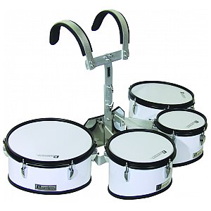 Dimavery MT-430 Marching Drum Set, white 1/1