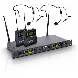 LD Systems WIN 42 BPH 2 B 5 - Wireless Microphone System with 2 x Belt Pack and 2 x Headset 1/4