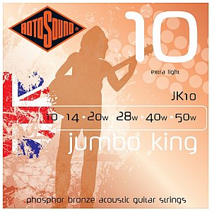 Rotosound Struny gitarowe Jumbo King JK10 1/1