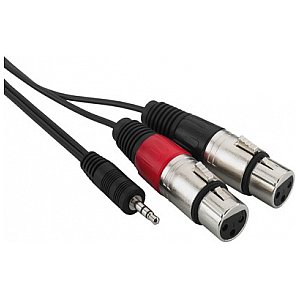 Monacor MCA-129J, kable połączeniowe audio 1m 1/1