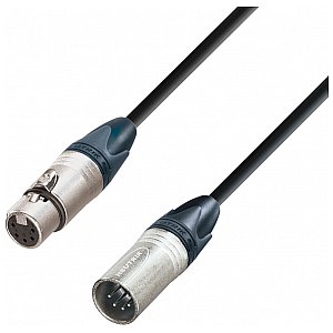 Adam Hall 5 Star Series - DMX Neutrik 5 pin XLR męski na XLR żeński 3m kabel DMX męski kabel DMX 1/2