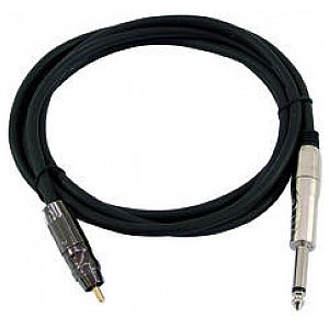 Omnitronic Cable AC-09 RCA to 6,3 plug mono,0.9m,sw 1/2