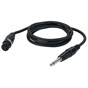 DAP FL02 - Kabel do mikrofonu unbal. XLR/F 3 p. > Jack mono 6 m 1/1