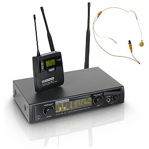 LD Systems WIN 42 BPHH - Wireless Microphone System with Belt Pack and Headset skin-coloured 1/4